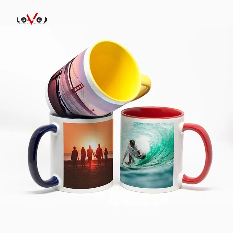 Custom printed coffee mug for corporate branding and gifts