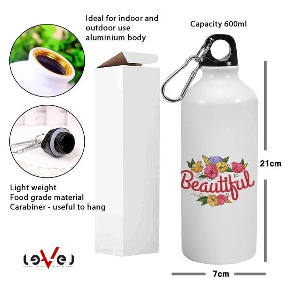 Personalized water bottle with logo
