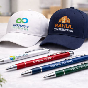 Custom Caps & Pens with Logo | Personalized Printing for Business & Gifts India