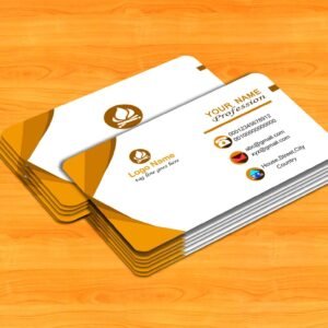 Standard visiting cards printing with premium quality business card design and matte glossy finish